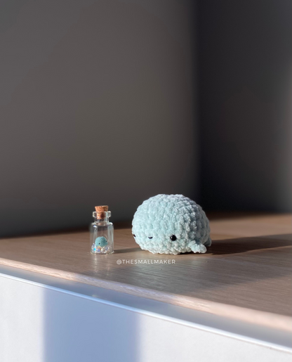 Mochi and Micro Whale Amigurumi Set