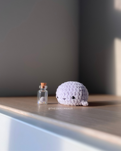 Mochi and Micro Whale Amigurumi Set